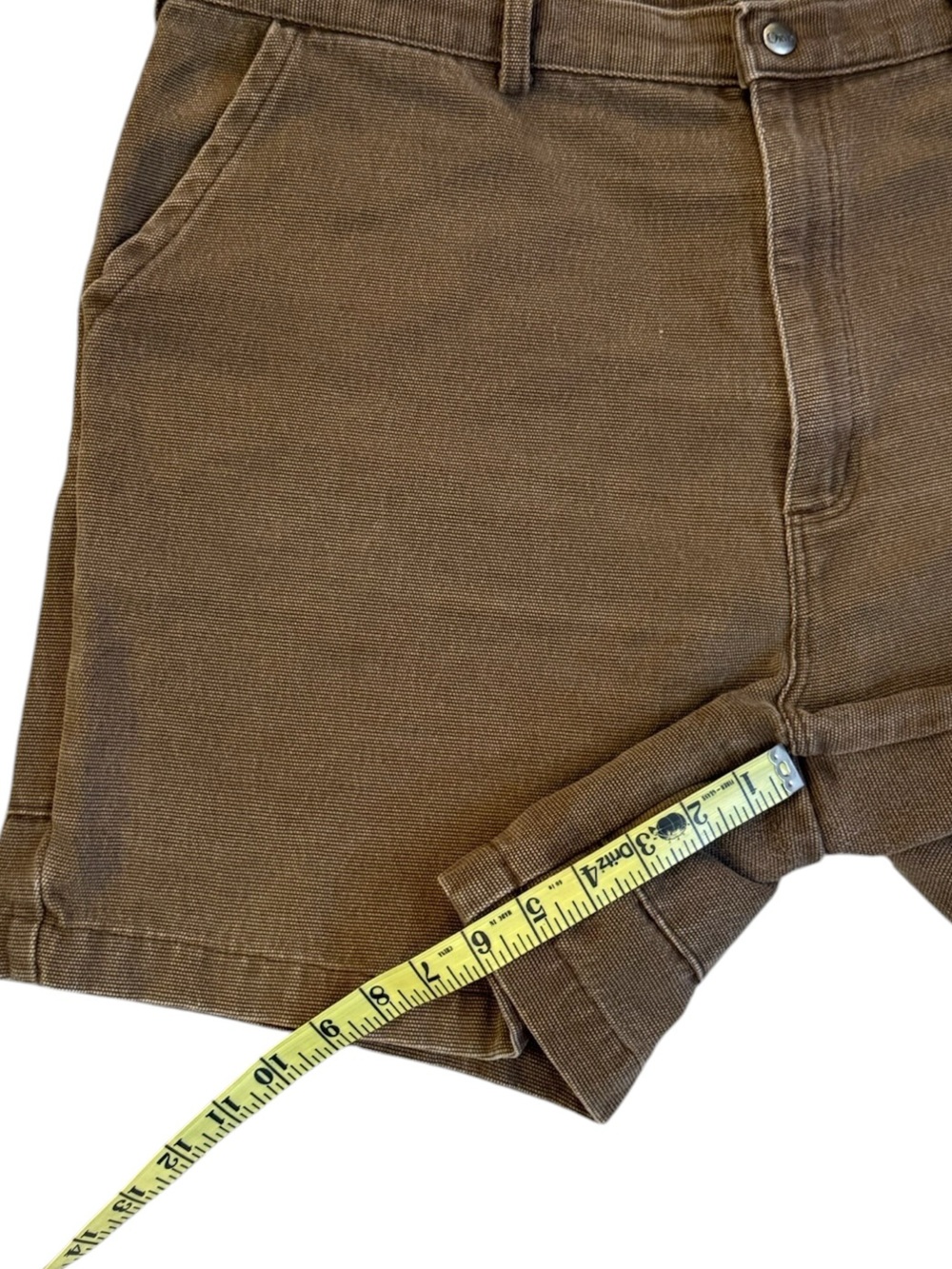 Vintage 90s Orvis Stand Up Canvas Field Shorts USA Made 40 Brown Duck Workwear - Picture 11 of 14